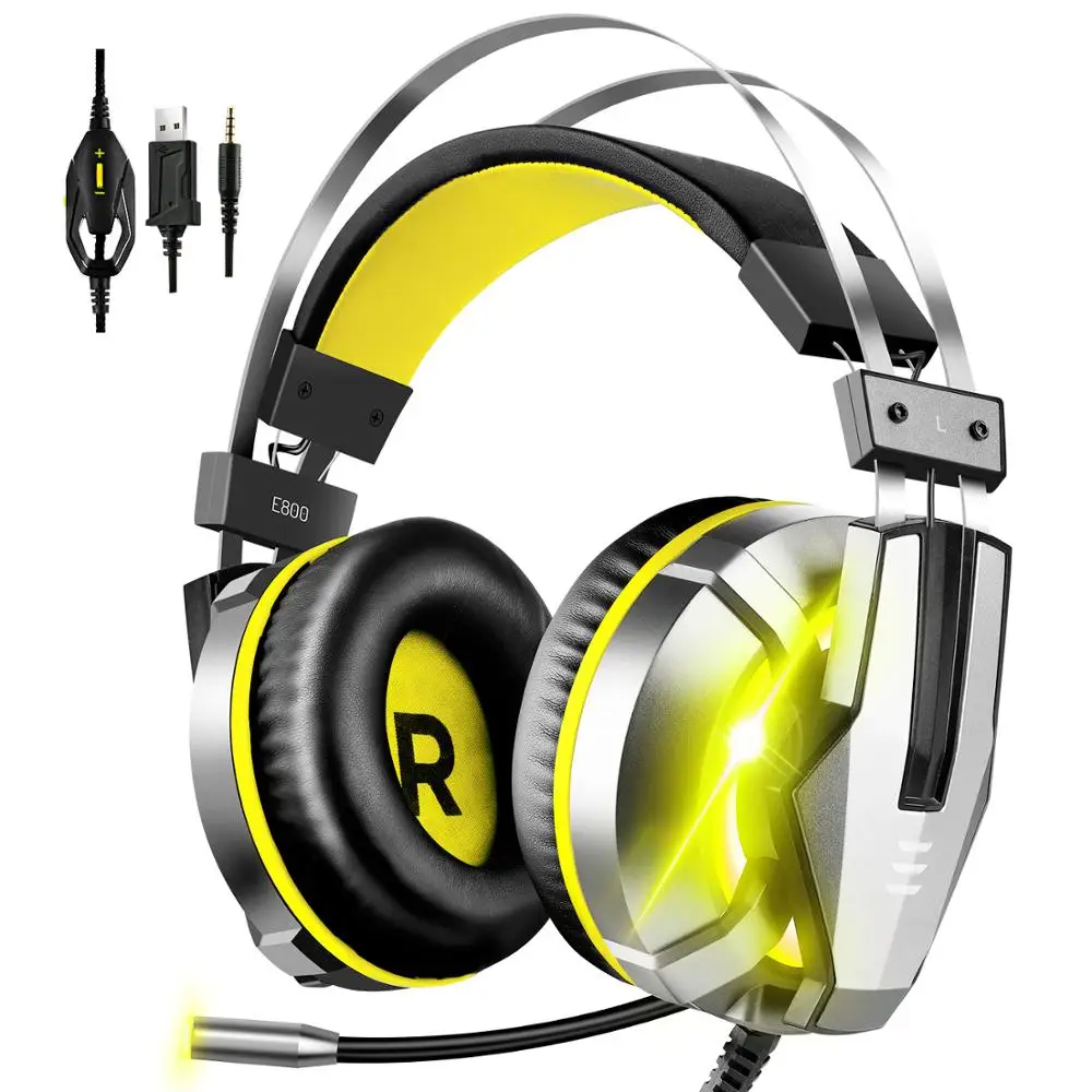 

Wireless Noise Cancelling 2.4G Wireless Gaming Headset forPS5 PS3 Xbox One, Color