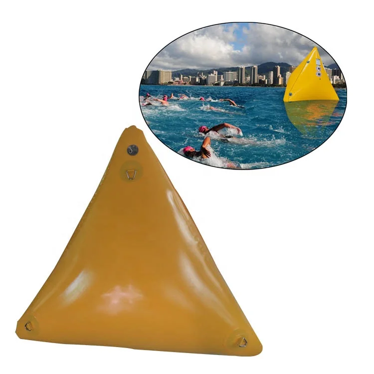 

Heavy-duty Tarpaulin PVC Advertising Event Inflatable Water Floating Triangle Pyramid Marker Buoy for Sale, As photo(or customized)