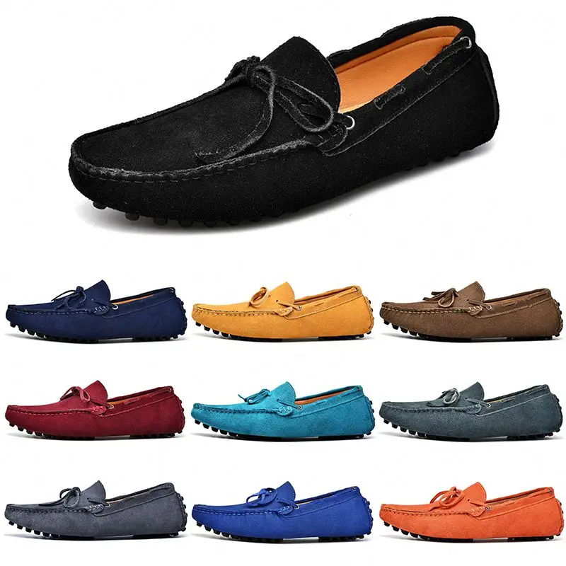 

Loafer Candy Color Retail Navy Blue Shoes Men Rubber Office Loafers Water Patent Black Belgian Used For High Qaulity Mens Upper