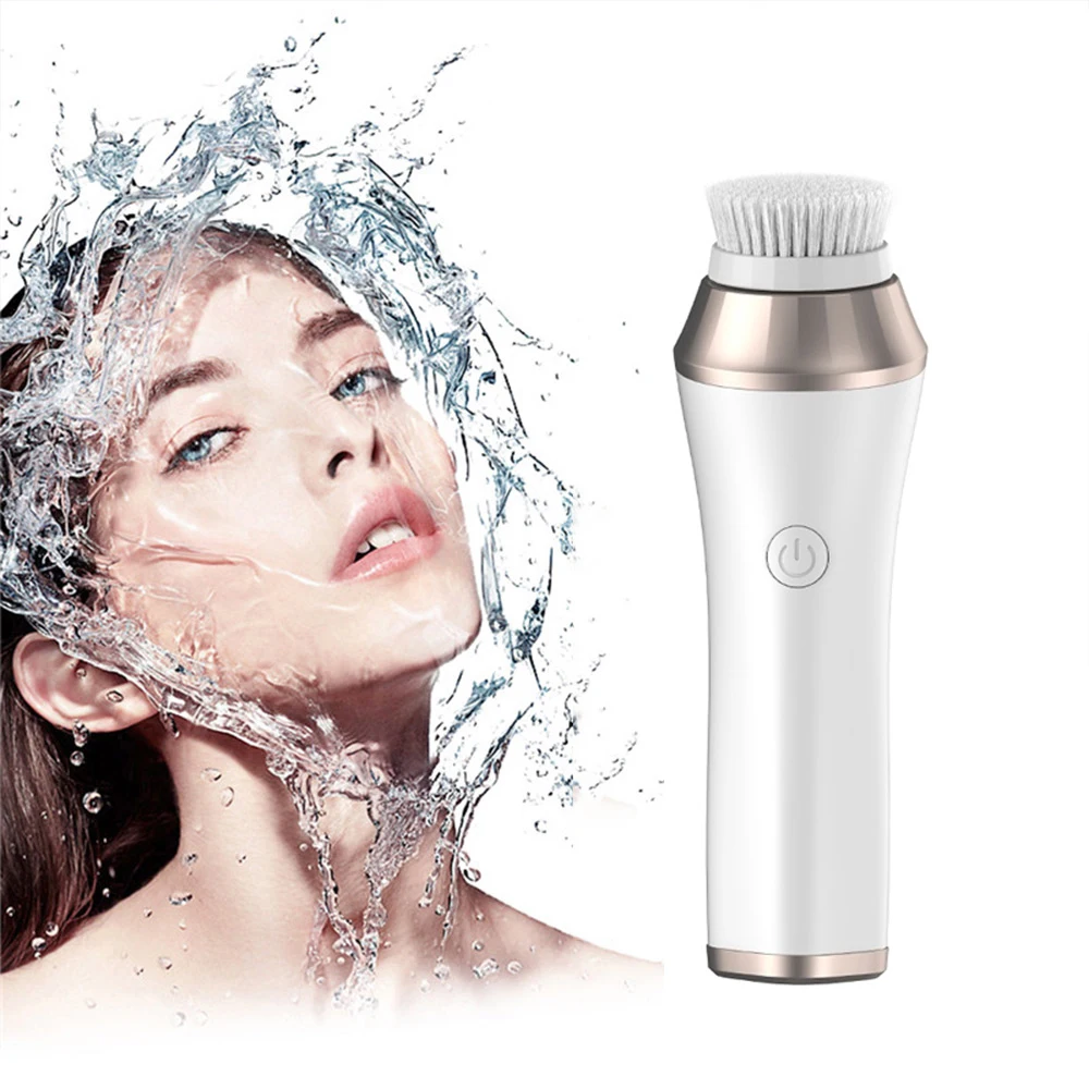 

Skincare 3 in 1 Spin Exfoliating Electric Face Cleanser Exfoliating Facial Cleansing Brush