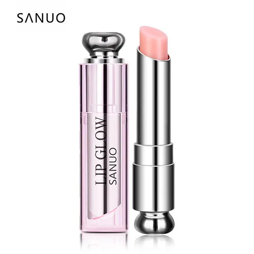 

SANUO pink lip balm color changing colorless milk lip stick magic temperature change color lipstick moisturizing lipbalm