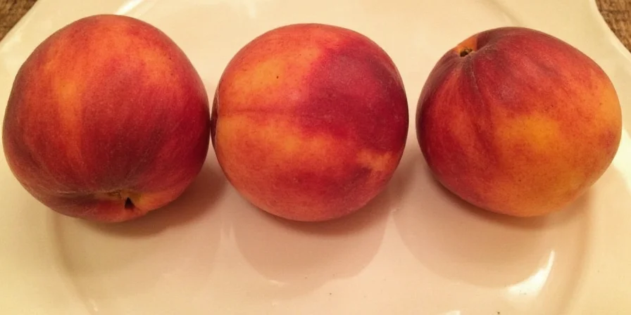 Poaching peaches in spiced syrup