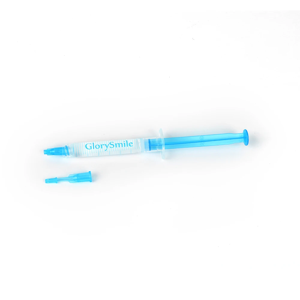 

3 Syringes Gel Container Single Use Customized Private Label Teeth Whitening Gel Refill, Blue