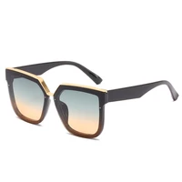 

Flat Top Square Sun Glasses Women Shades Quality UV400 gafas de sol mujer 2019