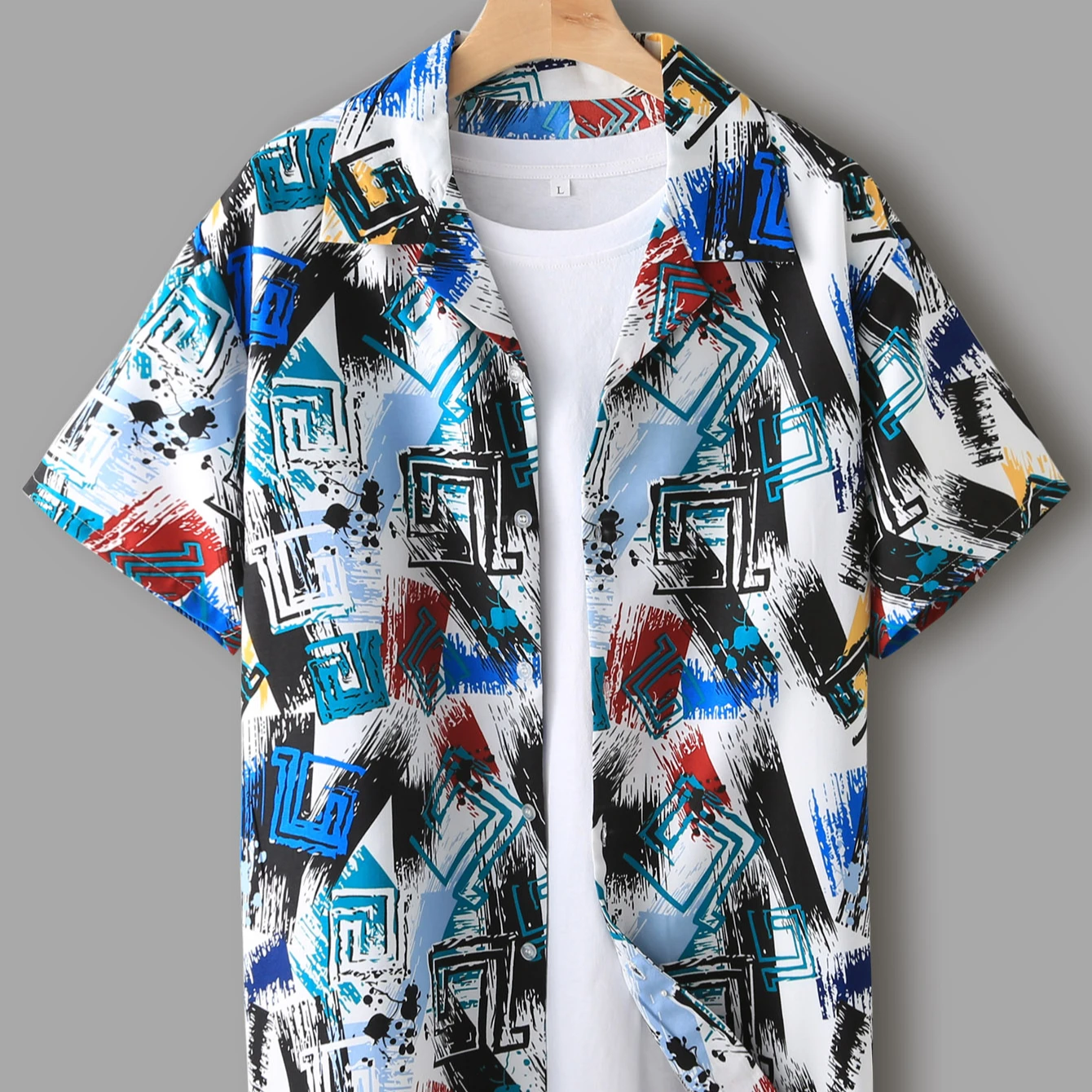 

Casual hawaiian shirts wholesale printed mens clothing silk shirt men