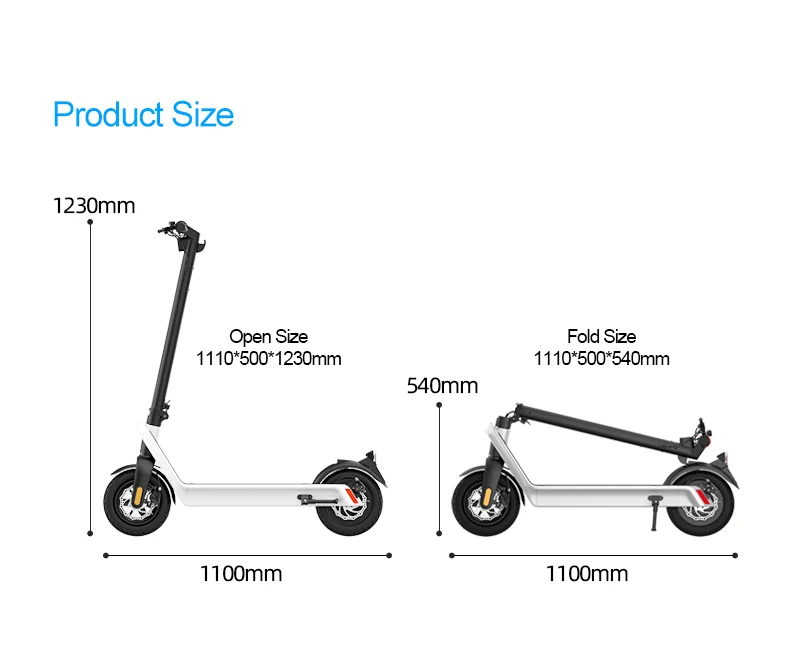 

Proolin factory -The First all-terrain SUV Electric Scooter- X9, 1000W 36V/15.6Ah for 75KM