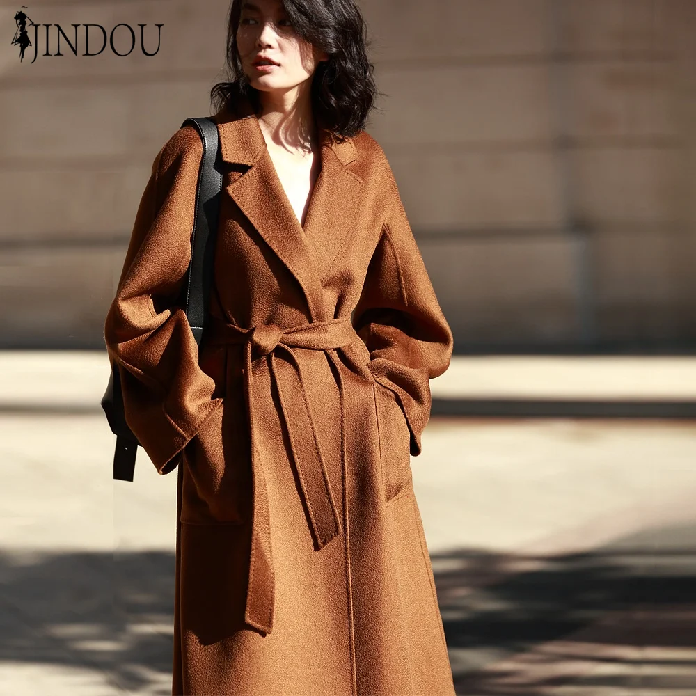 

Autumn/winter hand-made Women Clothing double-sided woolen cashmere ladies wool coat, Picture showns