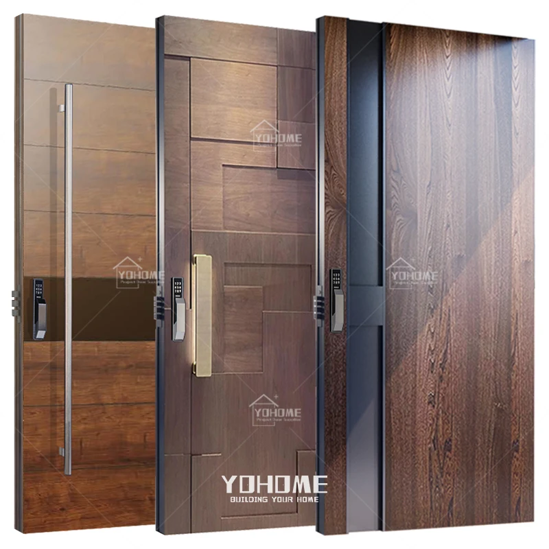 

European wooden single front door designs for houses entry doors for exterior modern high luxury front door
