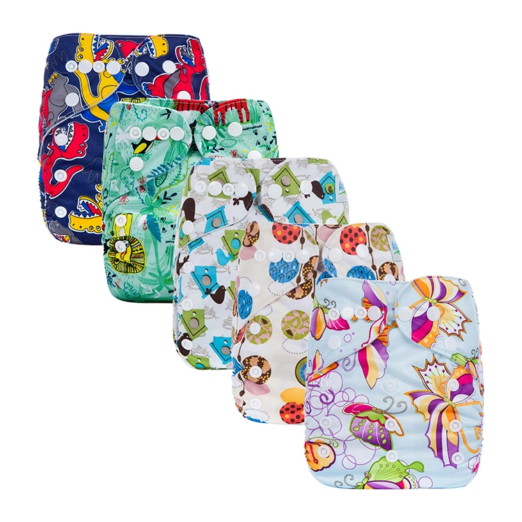 

Washable Nappies Cloth Diapers For Boys And Girls Baby Mesh Baby Diaper Pants Reusable, Colorful printed
