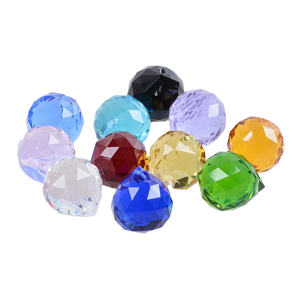 

LONGWIN 30mm clear Crystal Ball Prism Pendant for windows fengshui home office garden decoration