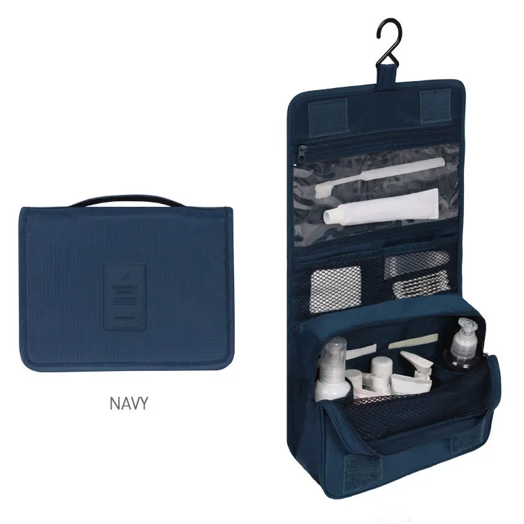

Runhui Cosmetic Bags Cases New Products Christmas Gift Hanging Bag For Travel, Navy/rose red/blue/ grey/ red
