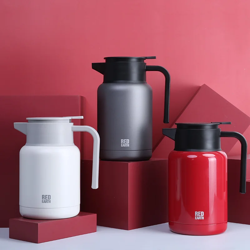 

GiNT 1.6L Custom Logo Vacuum Flask Double Wall Stainless Steel Coffee Pot for Cafe Restaurant, Customized colors acceptable