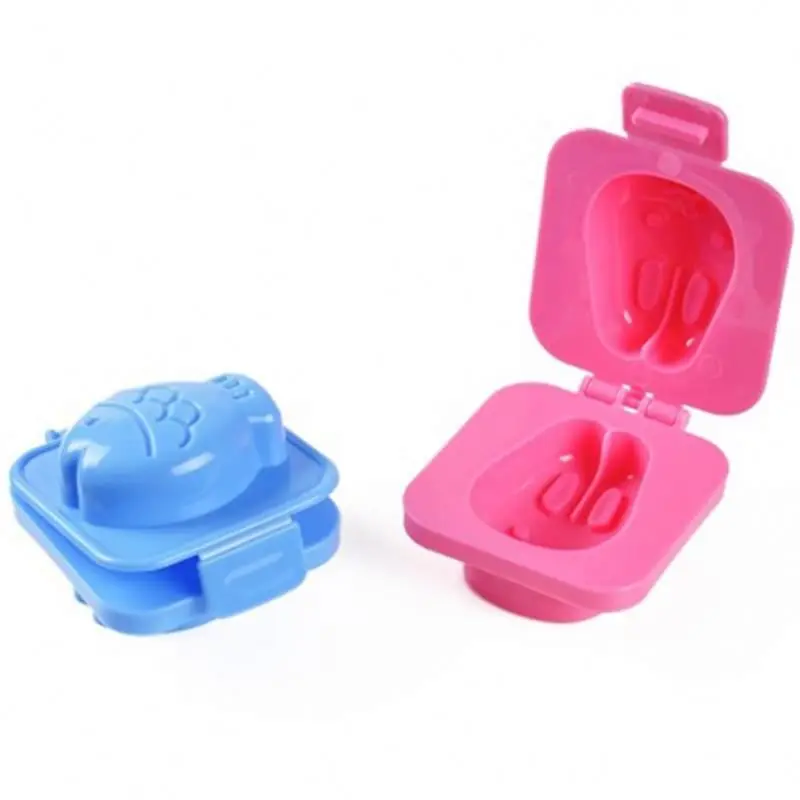 

6Pcs/Set Boiled Egg Mold Cute Cartoon 3D Egg Mould Bento Maker Cutter Decorating Egg Tools Random Color