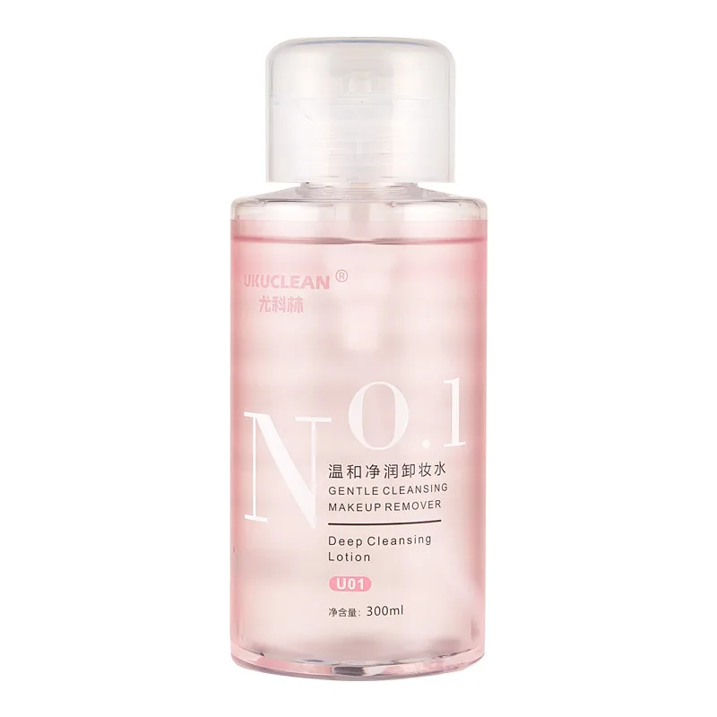 

Non irritating makeup remover for skin care, gentle eye and lip makeup remover, press and clean, As shown