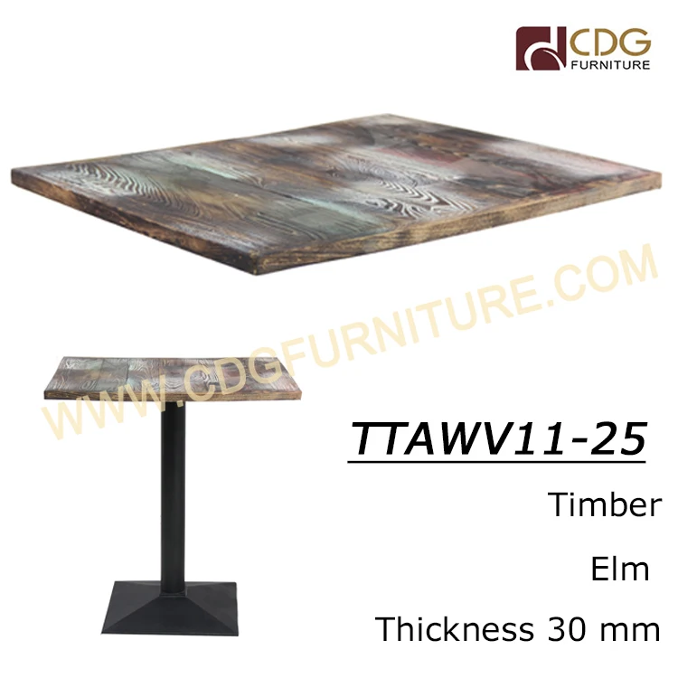 
Wholesale Usa Ash Oak Teak Wood Solid Wood Mesa Commercial Modern Hardwood Table Top For Restaurant Coffee Shop Bistro 