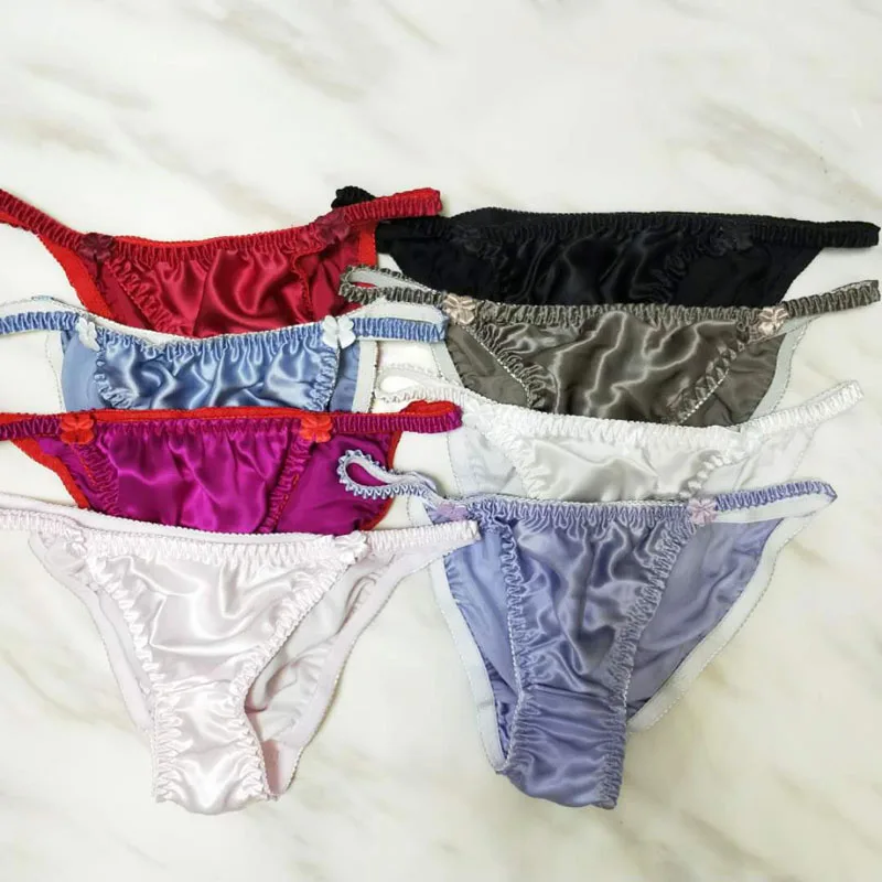 

The Most Popular Women's Ladies Satin Silk Bikini Sexy Stretch Panties