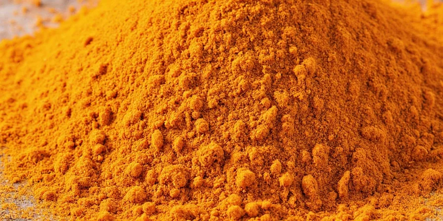 Homemade curry powder in a labeled jar