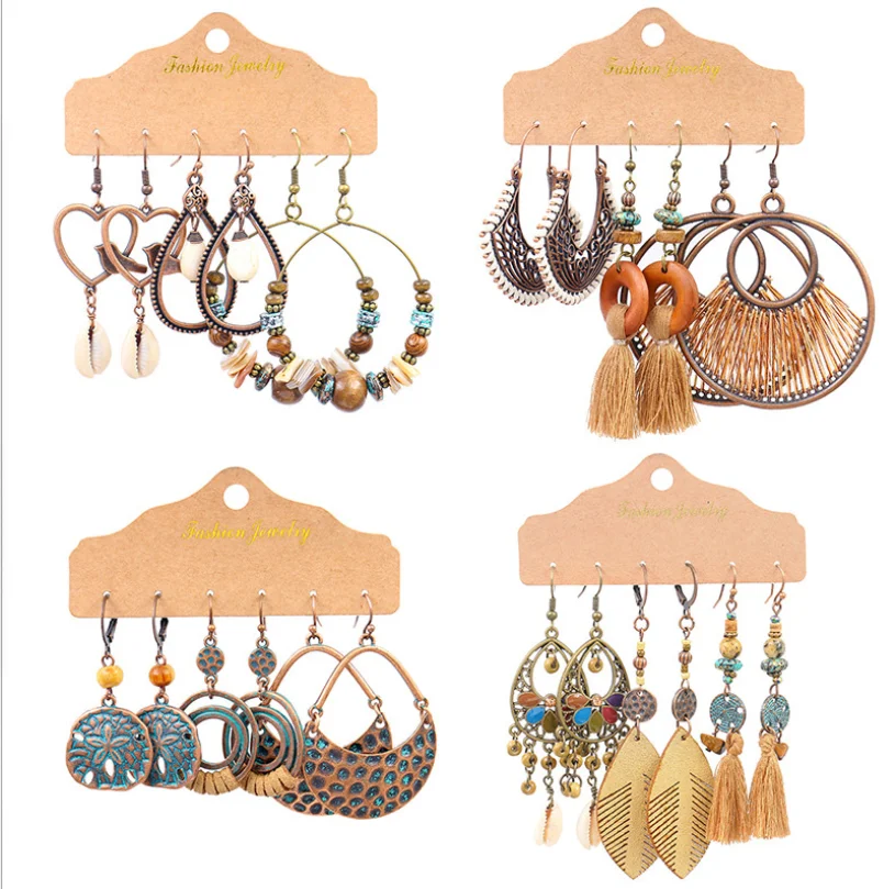 

Geometric Bohemian national style fashion circle accessories earrings manufacturers wholesale