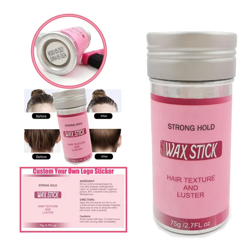 

Private Label Hair Styling Product Vegan Styling Strong Hold Edge Control Hair Wax Stick For All Hair Types, As the picture