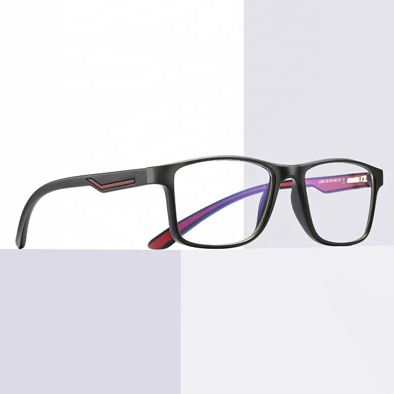

2020 New Arrival TR90 Optical Rectangle Frame Anti Blue Light Blocking Filter Gaming Computer Glasses, Same as photo