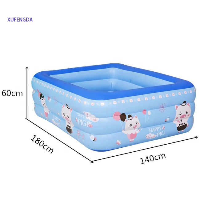 

outdoor garden adult plastic inflatable swimming pool family funny playground pool