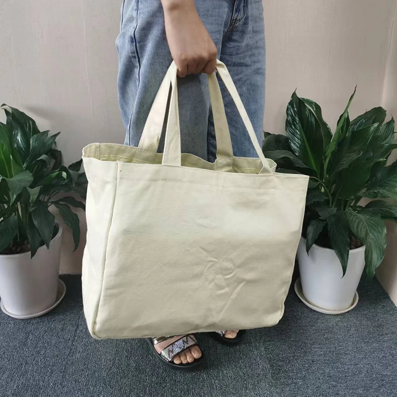 

Wholesale Custom eco friendly canvas tote bag with handles grocery bags reusable foldable for shopping