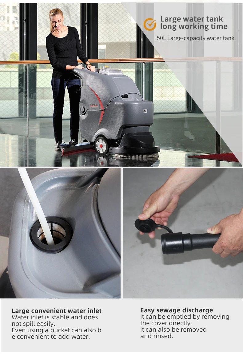 Gaomei Floor Sweeper Machine Wet Cleaning Equipment Electric Floor Scrubber  - China Electric Floor Scrubber, Wet Cleaning Equipment