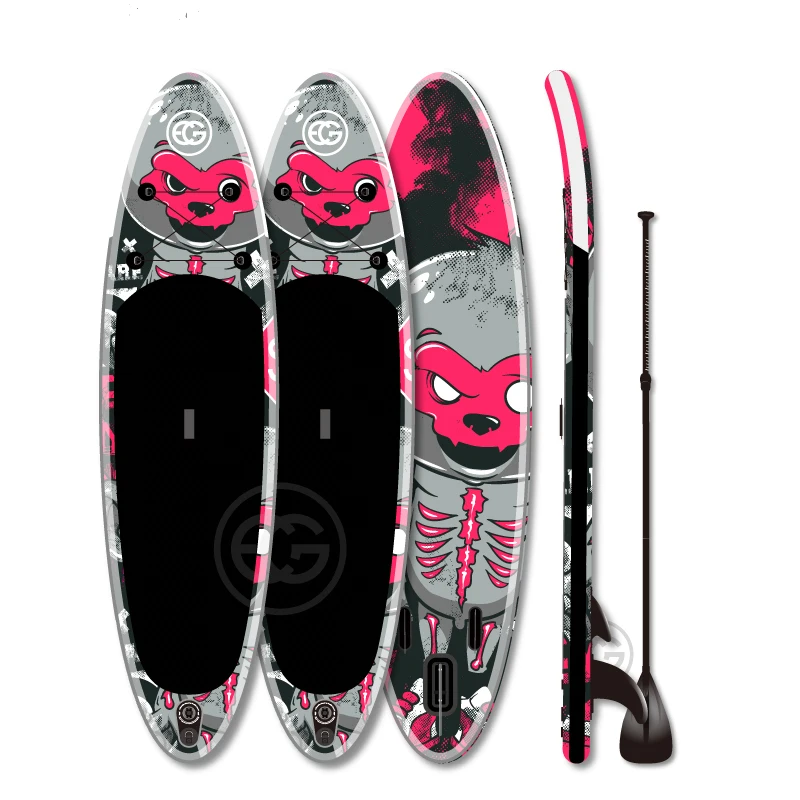 

Customized Oem 50MOQ water sports stand up paddle board colorful Sup inflatable stand up surf paddle board professional, Green or pink