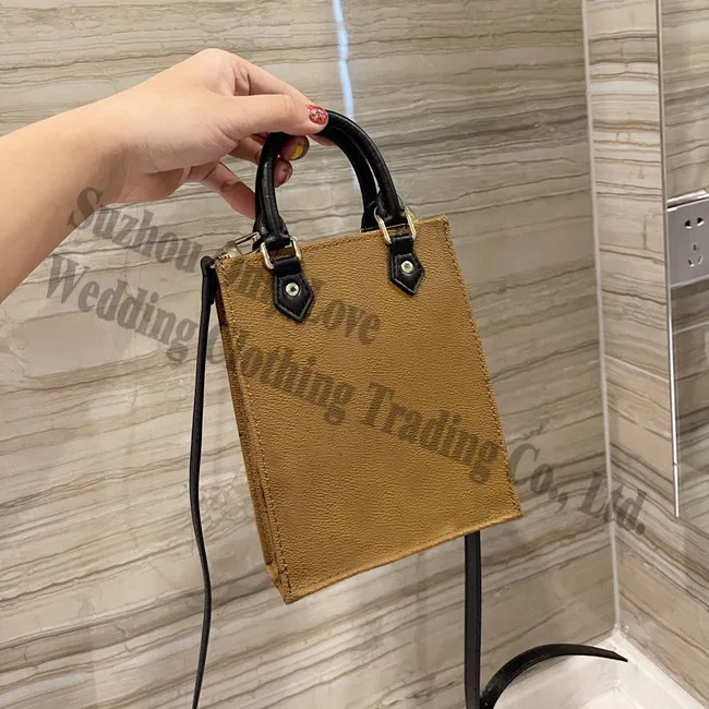

Lady Wholesale Mini Crossbody Bag Women phone Bag Shoulder bags Brown Leather Lady Handbags