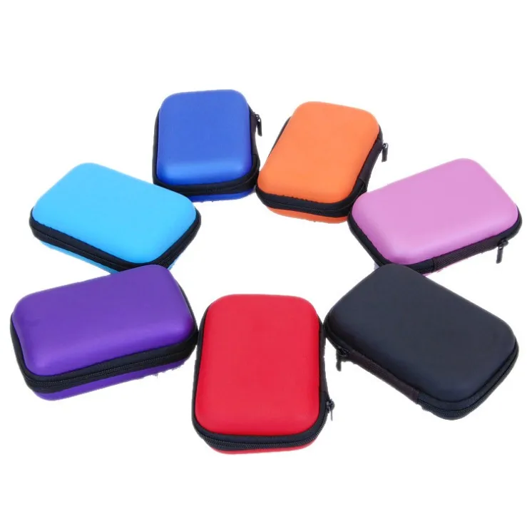 

factory eco friendly custom headphone cases waterproof earphone cases storage zipper package travel eva box eva bag