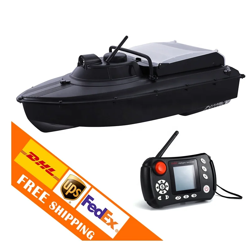 

Jabo 2b 2bg 10A 20A abs hull rc remote control auto return sonar detector fish finder carp fishing bait boat baitboat gps, Black