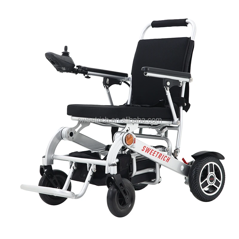 

Cheapest Handicapped Folding Motorized Automatic Power Electric Wheelchair For Disabled, Black,silver