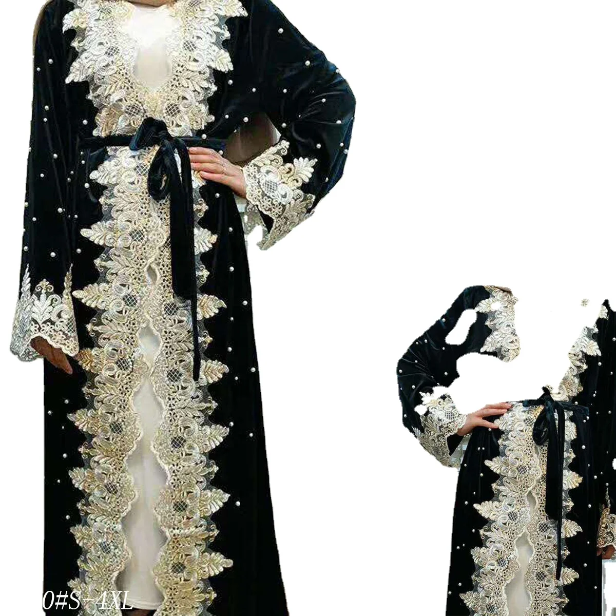 

New Arrival Black Satin Abaya Dubai