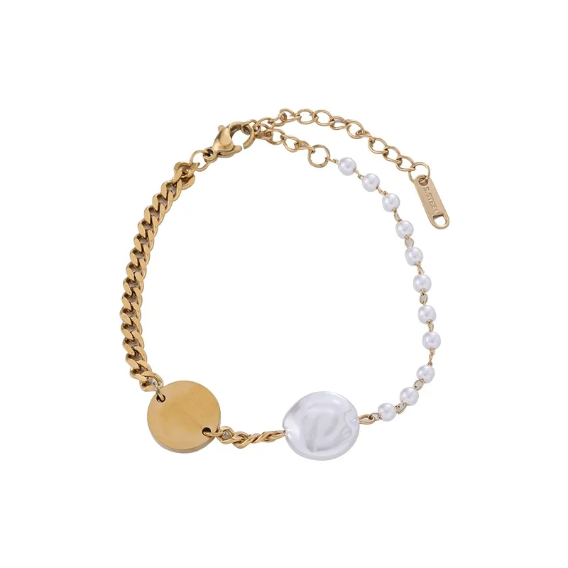 

Hainon pearl bracelets fashionable gold plated fashion women charm bracelet Best holiday gifts