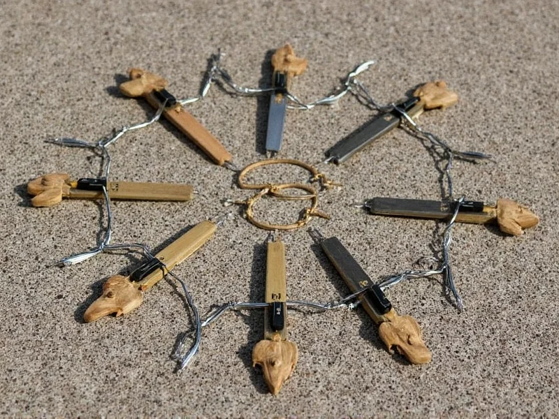 Multiple DIY compass variations on outdoor surface