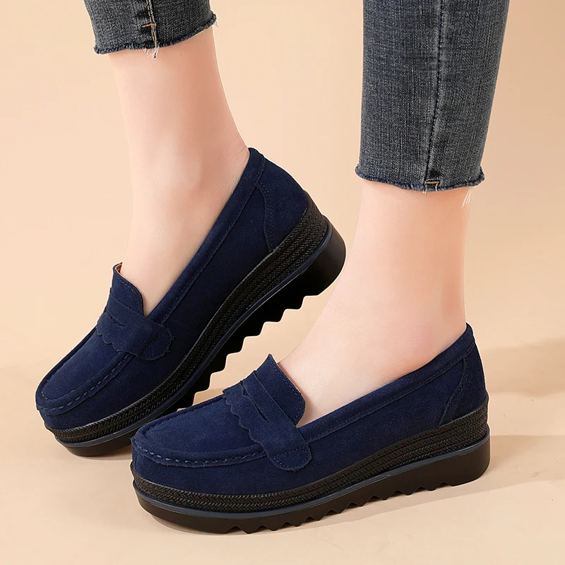 

Women shoes casual flat dress shoes espadrilles female genuine leather shoes for women new styles