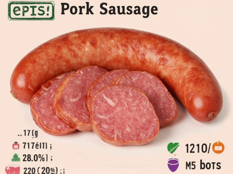 Pork Sausage Nutrition Facts: Complete Breakdown