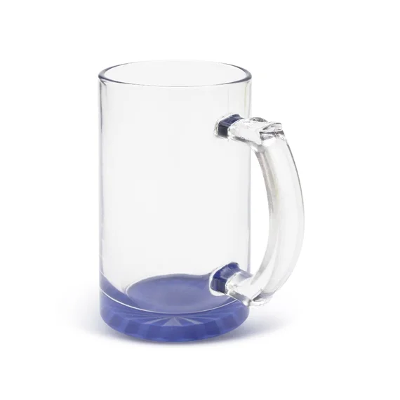 

Top Grade 16oz Gradient Colorful Clear Glass Beer Mug with Handle Sublimation Glass Water Cup Custom Glass Beer Mugs