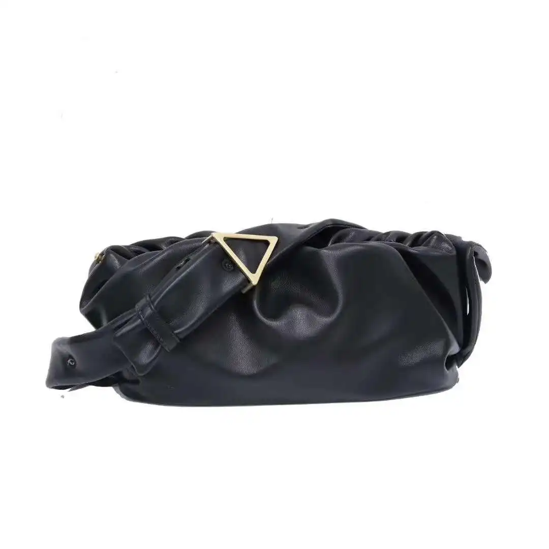 

Luxury Latest Designer Women Pu Leather Pleated large metallic leather handbag pu leather tassels handbag, Various
