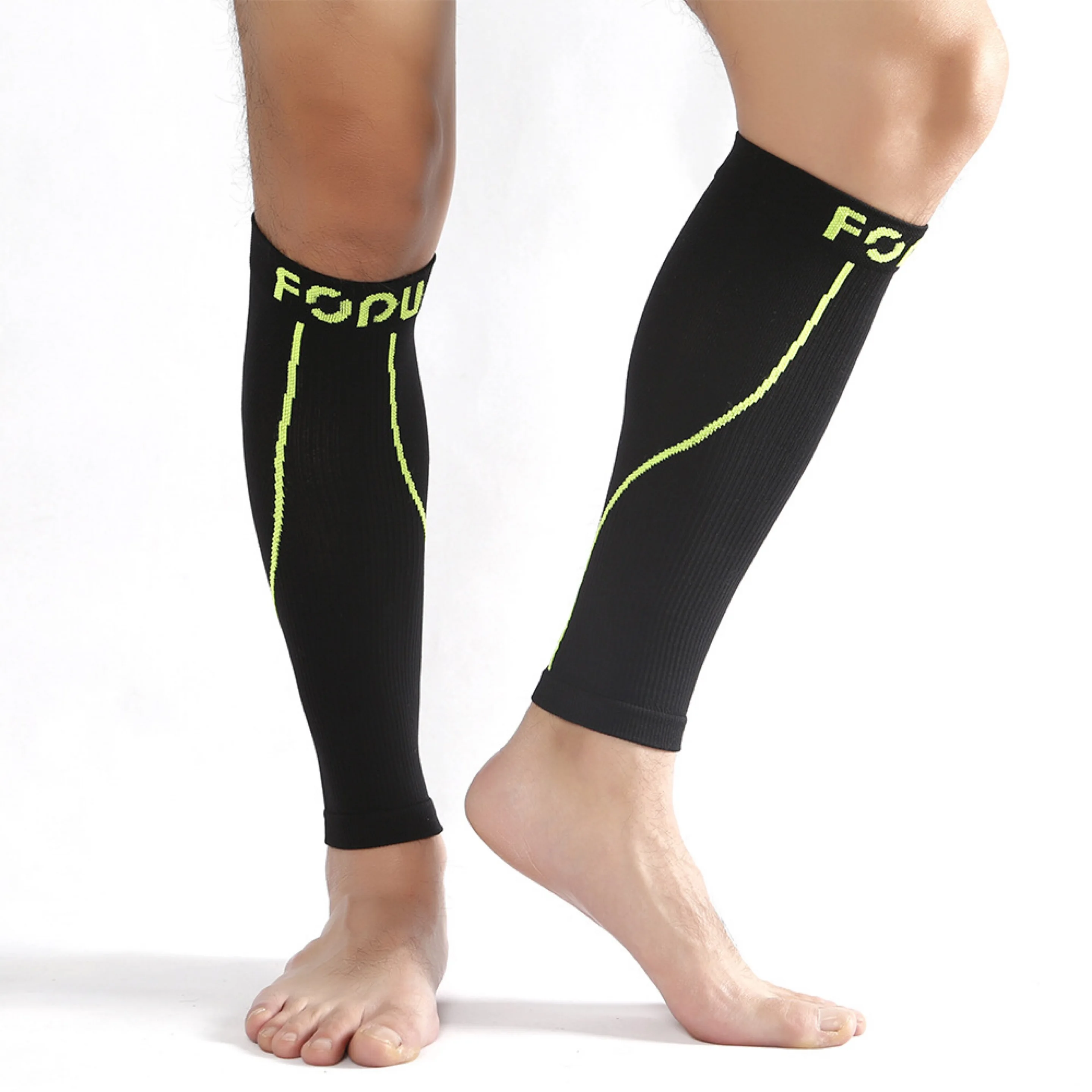 

SHANXIN high quality outdoor sport use cheap price men calf sleeve compression, Custom color