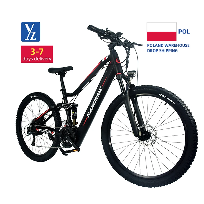 

48v 250W 350W 500W 750W 1000W electric sports bike battery 27.5*2.4 inch ebike e bicycle electric bike 27 speed full suspension