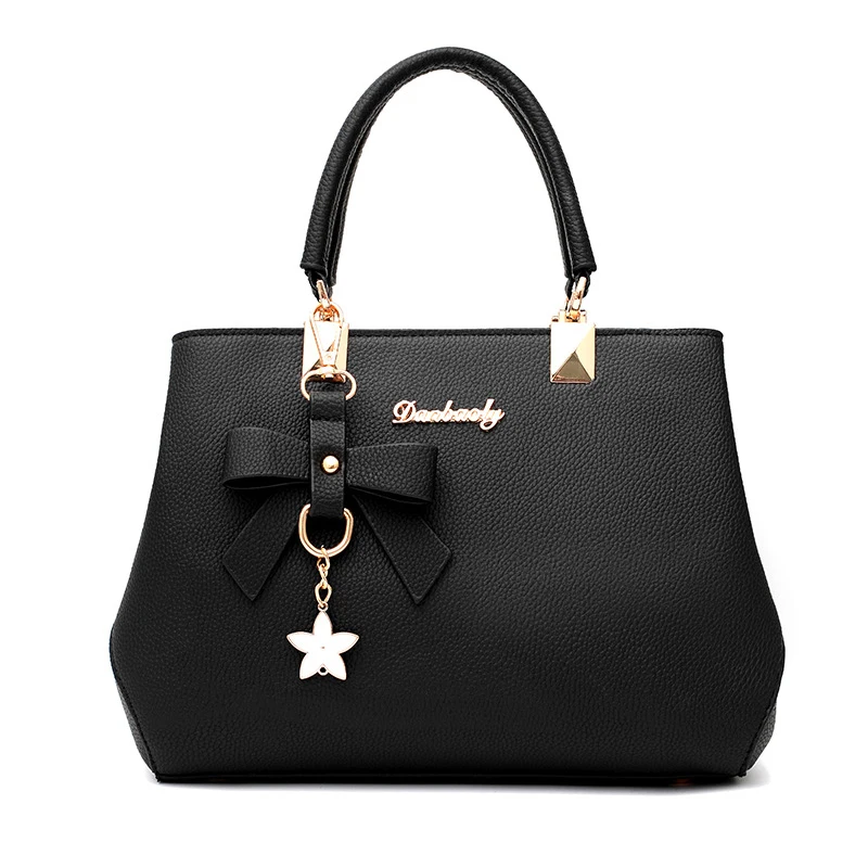 

2021 New Trendy One Shoulder Messenger Middle-aged Colorful PU Leather Ladies Handbag, Red, black, white,brown,blue,pink