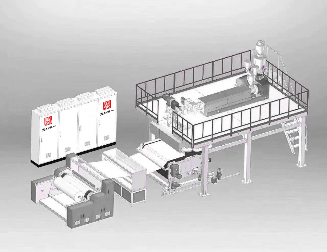 DY-3200 SMS PP Spunmelt Nonwoven Fabric Production Line