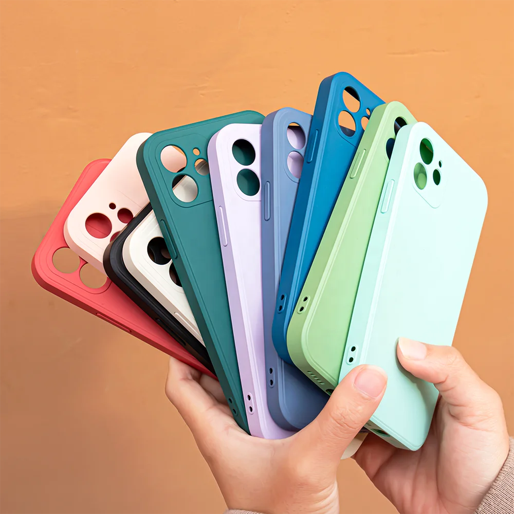 

Blank Color Soft Silicone TPU Phone Case low MOQ EXW price Ultra Thin Matte Slim Fit Flexible cell phone case for iphone 13