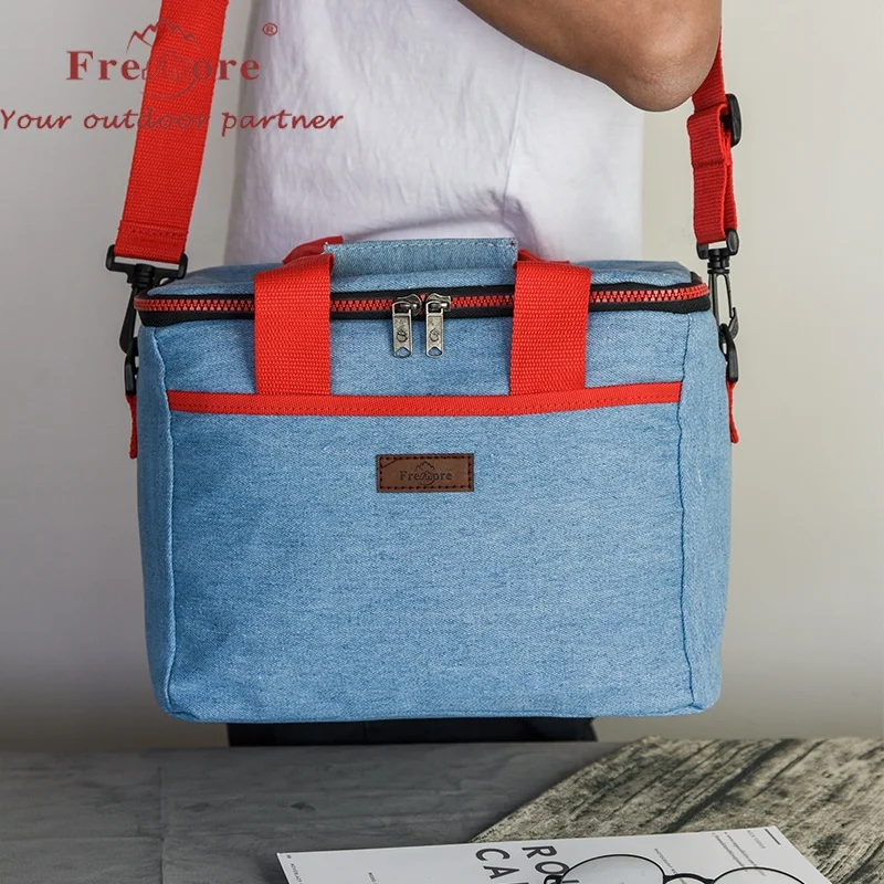 

12L Large Insulated Bag 20 CAN Waterproof Cooler Carrier Thermal Picnic Tote Bags for Outdoor Camping,Beach, Customized color