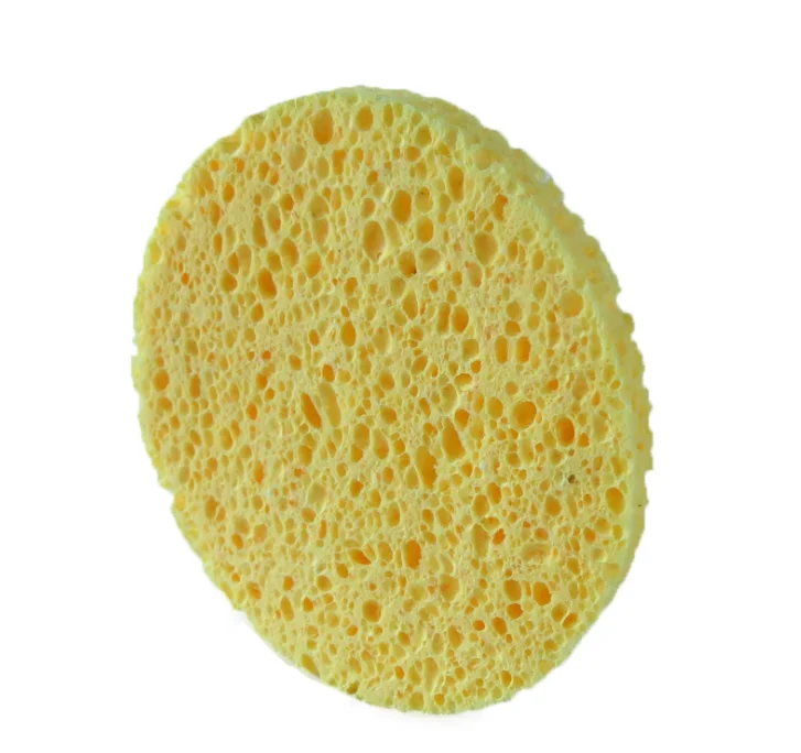 

Environmental protection Customized wood pulp cotton simple oval clean face makeup remover adult face wood pulp sponge, Four colors