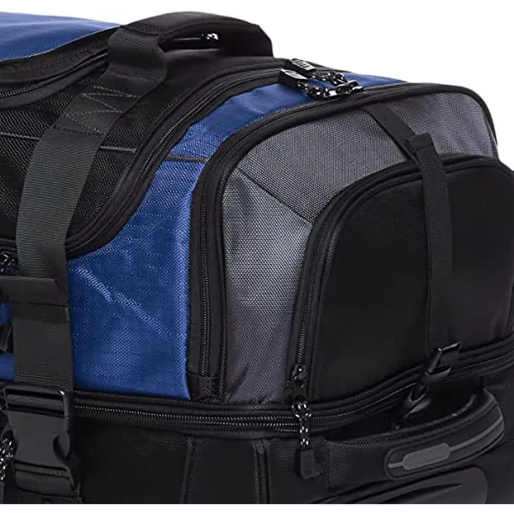 Ripstop Rolling Wheeled Travel Duffel Bag Large Capacity Travel Luggage Bag
