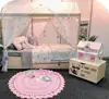 Pine Wood house shape kids bed with drawers & trundle bed