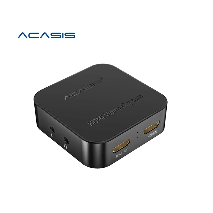 

Acasis USB 3.0 4K 1080P 60fps Video Capture Card HD-compatible PS4/switch/NS/box Support Mic in Microphone PC Live Streaming