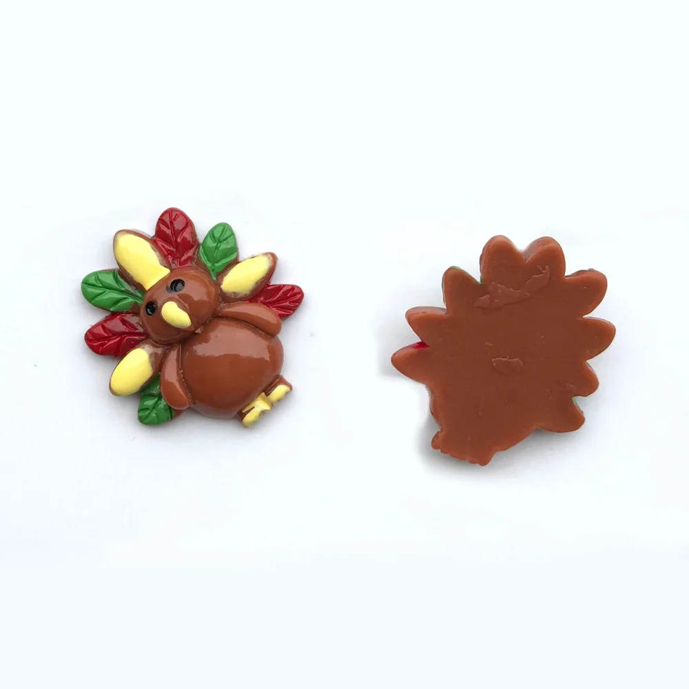 

yiwu wintop fashion accessories lovely thanksgiving holiday theme turkey design flatback resin cabochons